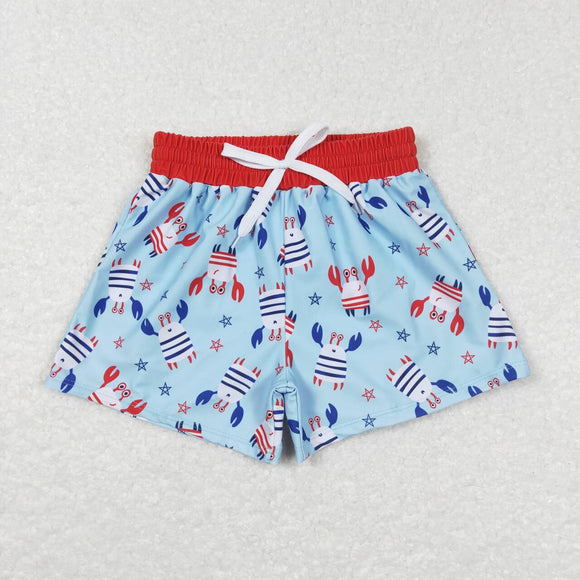 S0187--4th of July star swimming trunks
