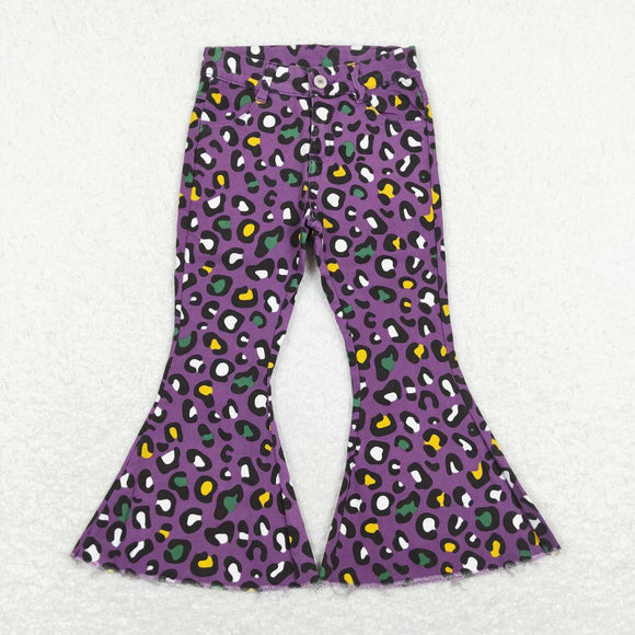 P0313--purple camo long pants jeans
