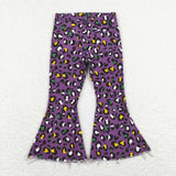 P0313--purple camo long pants jeans