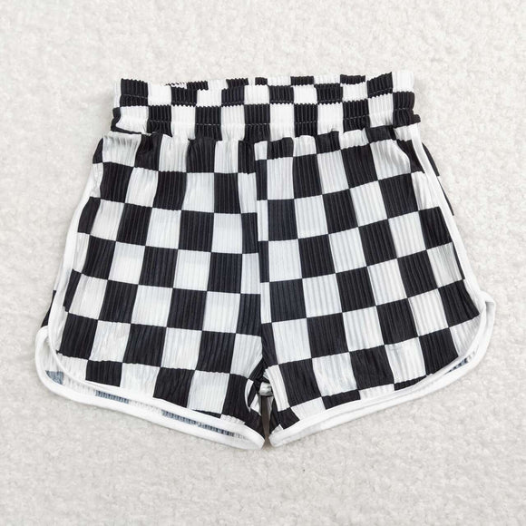SS0209--summer checkerboard  shorts