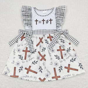 GSD0680--summer cross flower girls clothing