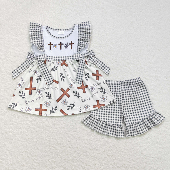 GSSO0492--flower cross girls outfits