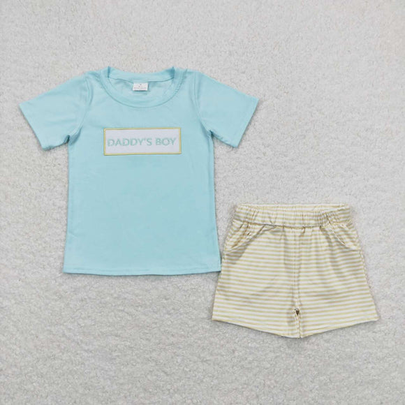 BSSO0522--Embroidery daddy's boy boy outfits