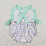 SR0543--Easter bunny  MILK SILK romper