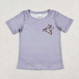 Grey short sleeves duck camo boys T-shirt