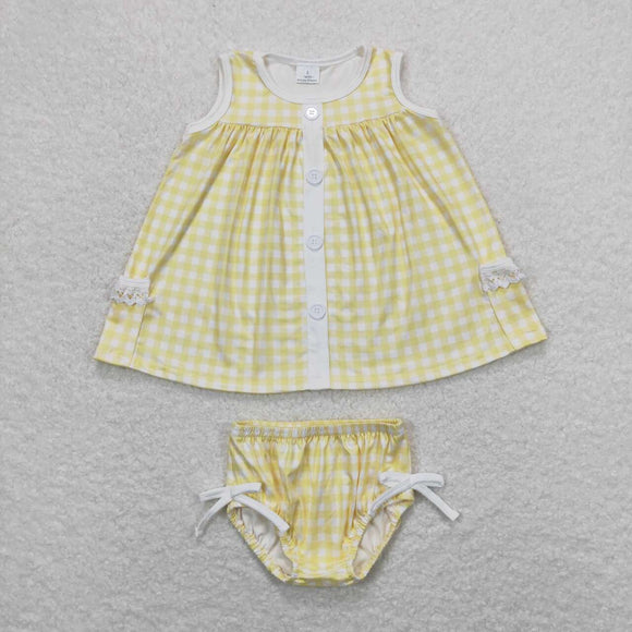 GBO0261-Summer yellow milk silk bummies outfits