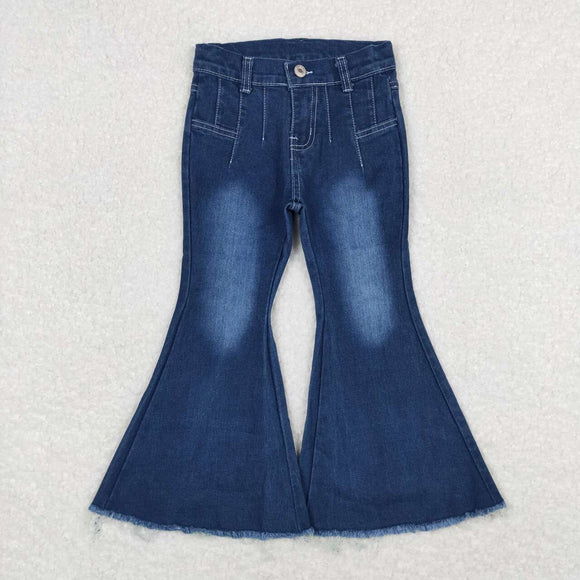 Blue flare jeans girls denim pants