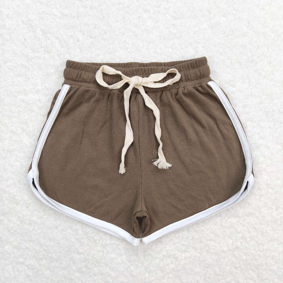 SS0314- summer brown cotton  shorts