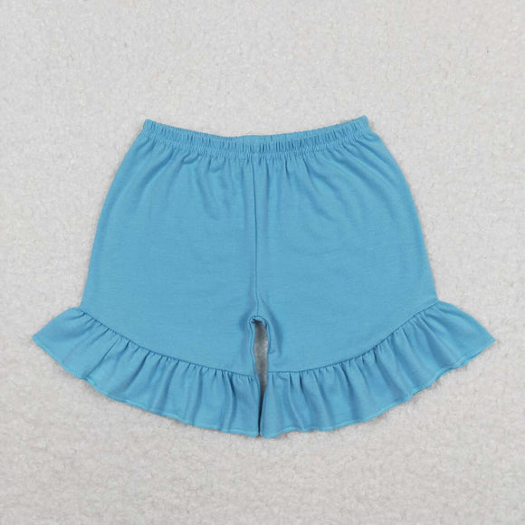 SS0272--blue cotton baby girls summer shorts