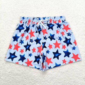 Stars kids boy 4th of july swim trunks