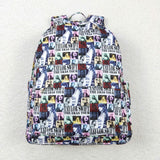 Patchwork singer kids backpack 13.2*5*17 inches