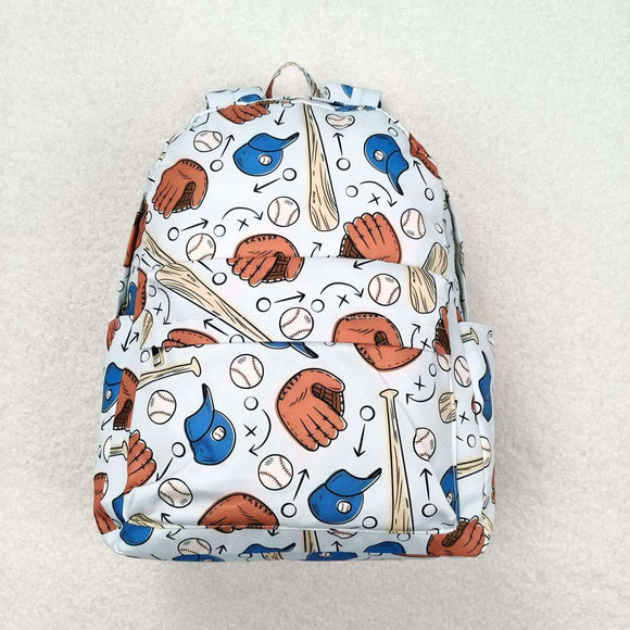 High quality baseball print backpack 13.2*5*17 inches