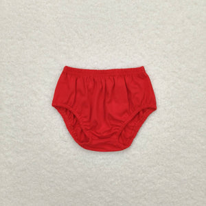 Red cotton baby boys summer bummies