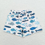 Fish kids boys summer swim trunks