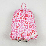 BA0150-- High quality pink leopard  backpack