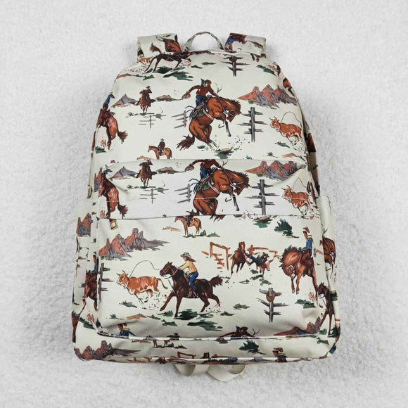 High quality  cowboy print backpack