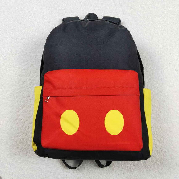 Red black mouse kids boys backpack