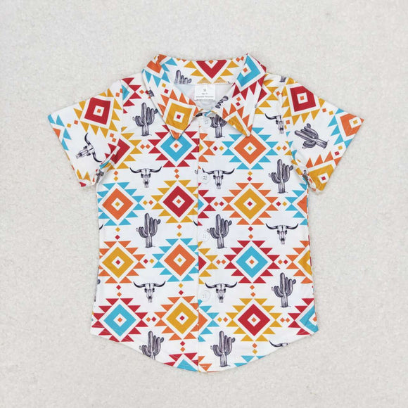 BT0550--cactus Aztec T- shirt