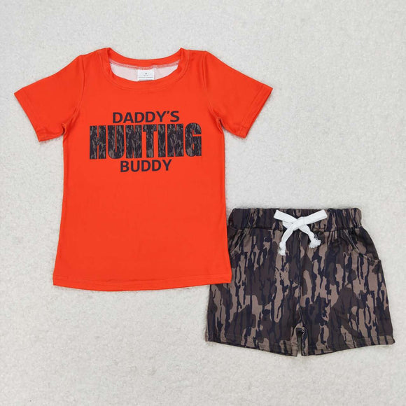 Daddy's hunting buddy boys summer clothes
