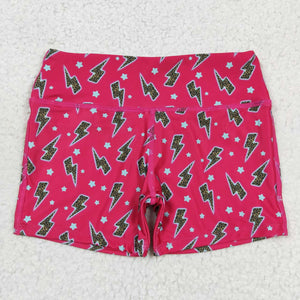 Hot pink star thunder baby girls summer shorts