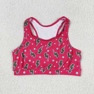 Sleeveless hot pink thunder baby girls shirt