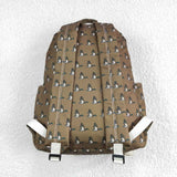 Brown duck print kids boys backpack