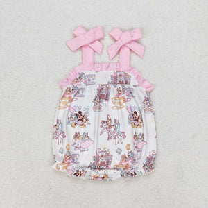 Pink straps unicorn dog mouse baby girls bubble