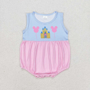 Sleeveless stripe castle mouse balloon girls bubble