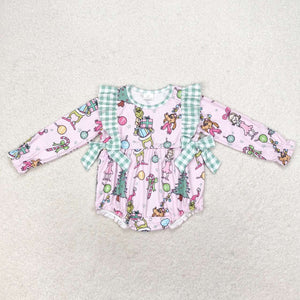 LR0998  Long sleeves Christmas pink bubble