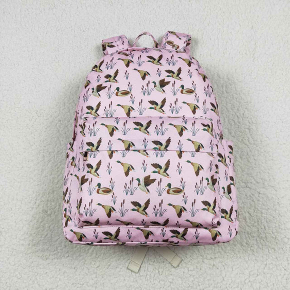 Pink duck kids girls backpack