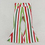 P0484  Christmas striped girls jeans