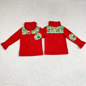 GT0611 Long sleeves Christmas cartoon girls pullover