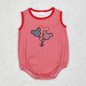 Sleeveless stripe mouse baby boy summer bubble