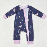 LR1036  long sleeves mallard duck pink sleeper