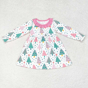 GLD0540 long sleeves  Christmas tree dress