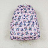 Pink plaid koala girls backpack