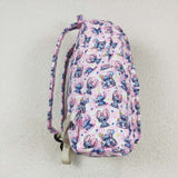 Pink plaid koala girls backpack