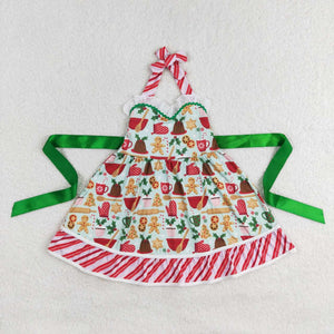 GSD1344 Christmas Gingerbread girls dress