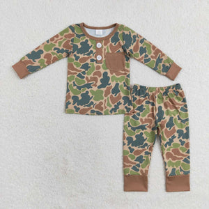 BLP0580 Boys bamboo camo pajamas