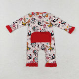 LR1334 long sleeve Christmas cartoon mouse sleeper