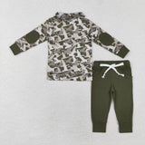 BLP0493  long sleeve hunting pullover boy mallard duck outfits