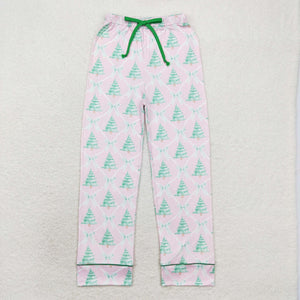 P0491  Christmas tree pink adult pants