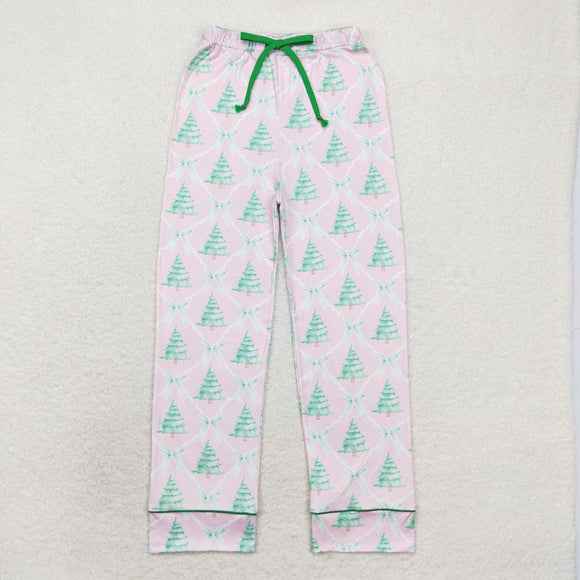 P0491  Christmas tree pink adult pants