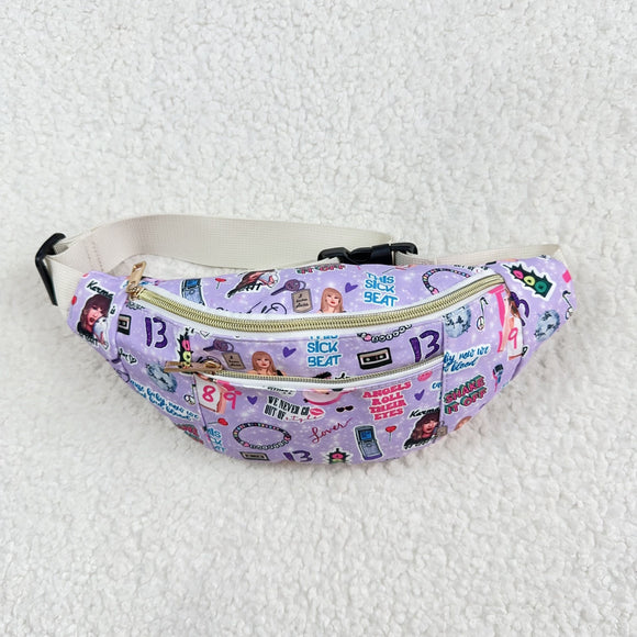 BA0253 purple singer Fanny Pack 13x5.7x3 inches