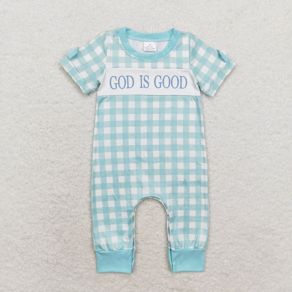 SR1939 Baby boys god is good romper