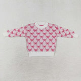 GT0687  Long sleeves bow sweater