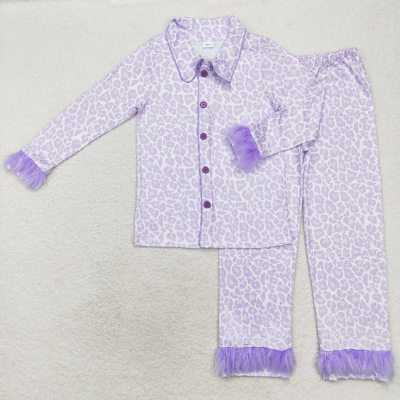 GLP1263 Adult purple leopard adult pajamas