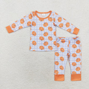 BLP0584 Boys bamboo pumpkin pajamas