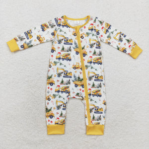 LR1332  long sleeve Christmas bamboo excavator sleeper