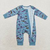 LR1462  long sleeves bamboo camo sleeper